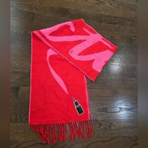 Victoria's Secret Red and Pink Lipstick Scarf